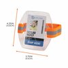 Ergodyne Squids 3386 Arm Band ID/Badge Holder, Vertical, Hi-Vis Orange 3.75 x 4.25 for 2.5 x 4 Insert, 10PK 19976